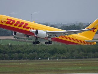 DHL Boeing 767 freighter aircraft