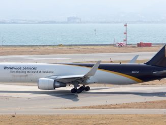 UPS Boeing 767F freighter aircraft