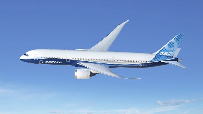 Boeing 787-9 Dreamliner aircraft