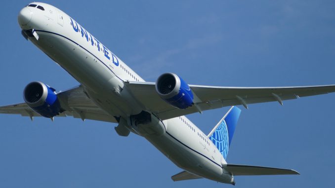 United Airlines Boeing 787 aircraft