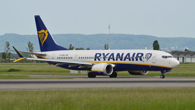 Ryanair Boeing 737 Max aircraft